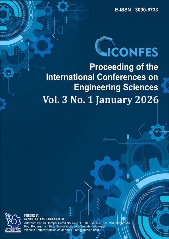 					View Vol. 3 No. 1 (2026): January : Proceeding of the International Conferences on Engineering Sciences
				